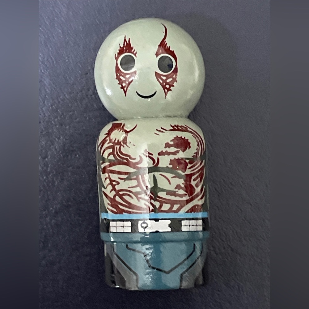 PIN MATES WOODEN COLLECTIBLE DRAX THE DESTROYER SDCC 2018 EXCLUSIVE